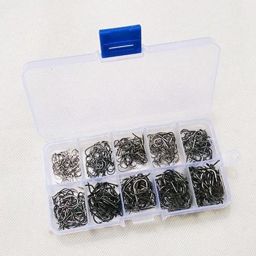 ISE 500 hameçons barbelés de pêche de tailles mixtes, 6-15 #