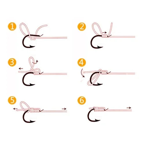 ISE 500 hameçons barbelés de pêche de tailles mixtes, 6-15 #