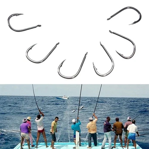 ISE 500 hameçons barbelés de pêche de tailles mixtes, 6-15 #