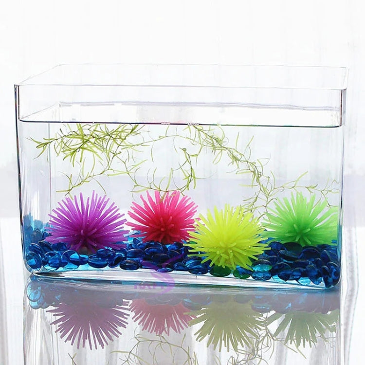 Articles de décoration pour aquarium, boule oursin de mer en TPR simulé, corail, taille : L, diamètre : 13cm, taille : L