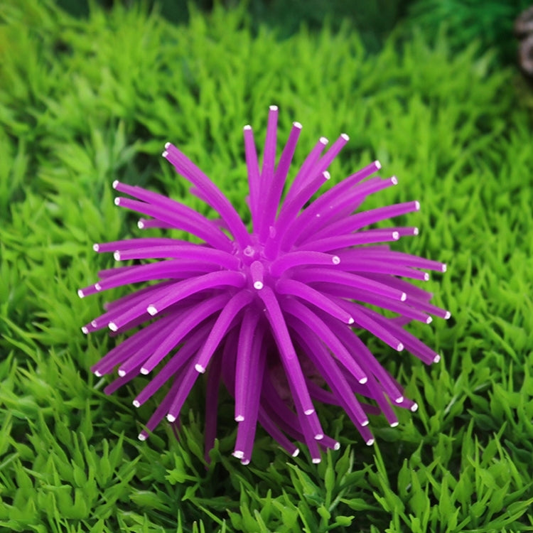 Articles de Décoration pour Aquarium Boule de Corail Urchin de Mer Simulation TPR avec Pointes, Taille : L, Diamètre : 13cm, 13cm