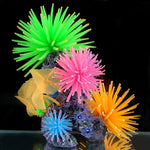 Articles de Décoration pour Aquarium Boule de Corail Urchin de Mer Simulation TPR avec Pointes, Taille : L, Diamètre : 13cm, 13cm