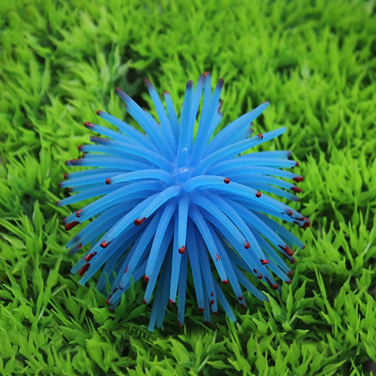 Articles pour aquarium Décoration TPR Simulation Boule d'oursin Corail avec pointe, Taille : S, Diamètre : 7cm, 7cm