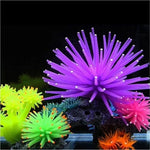 Articles pour aquarium Décoration TPR Simulation Boule d'oursin Corail avec pointe, Taille : S, Diamètre : 7cm, 7cm