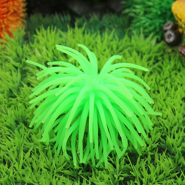 Articles pour aquarium Décoration TPR Simulation Boule d'oursin Corail, Taille : S, Diamètre : 7cm, Taille : S
