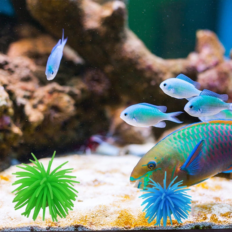 Articles pour aquarium Décoration TPR Simulation Boule d'oursin Corail, Taille : S, Diamètre : 7cm, Taille : S