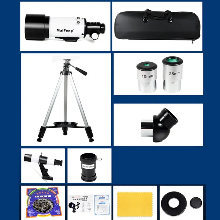 Maifeng40070 Télescope astronomique haute définition High Times 233x70 avec trépied, 233 x 70