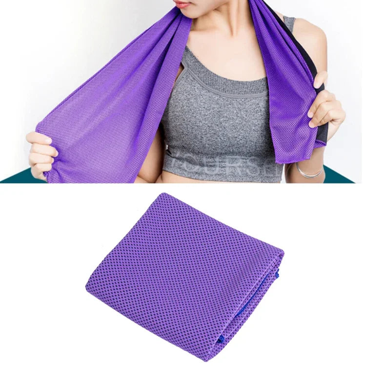 2 PCS Microfiber Fabric Gym Sports Towel Enduring Ice Towel, Size: 30*100cm, Ice Towel, Size: 30*100cm(Orange), Ice Towel, Size: 30*100cm(Green), Ice Towel, Size: 30*100cm(Grey), Ice Towel, Size: 30*100cm(Blue), Ice Towel, Size: 30*100cm(Magenta)      ...