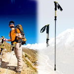 125cm Adjustable Portable Outdoor Aluminum Alloy Trekking Poles Stick, Blue#125cm, Red#125cm, Yellow#125cm, Green#125cm