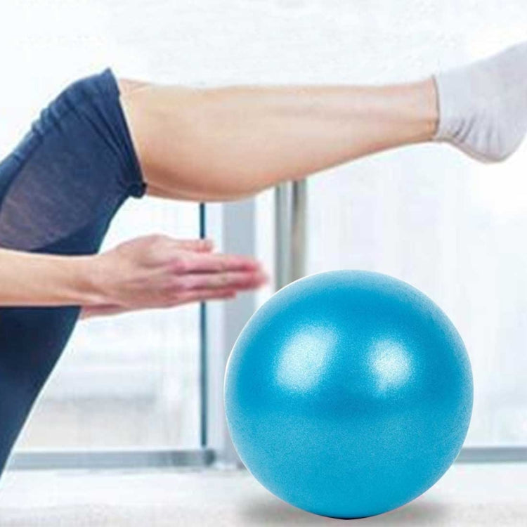 Mini balle de yoga Pilates en PVC anti-explosion pour fitness équilibré et gymnastique, avec paille, diamètre : 25 cm, 25 cm (bleu), 25 cm (violet)