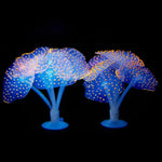 Articles pour aquarium Décoration Silicone Simulation Méduse fluorescente ventouse, Taille : 10*10*9cm