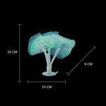 Articles pour aquarium Décoration Silicone Simulation Méduse fluorescente ventouse, Taille : 10*10*9cm