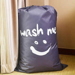 Sac de rangement avec cordon de serrage en nylon, motif visage souriant, pour la maison, les couettes, les vêtements, les voyages