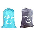 Sac de rangement avec cordon de serrage en nylon, motif visage souriant, pour la maison, les couettes, les vêtements, les voyages