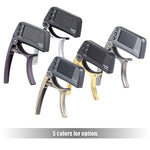 Accordeur de guitare professionnel à pince, accordeur chromatique Loftstyle avec écran LCD rotatif et rétroéclairage, capo de guitare utilisable d'une seule main