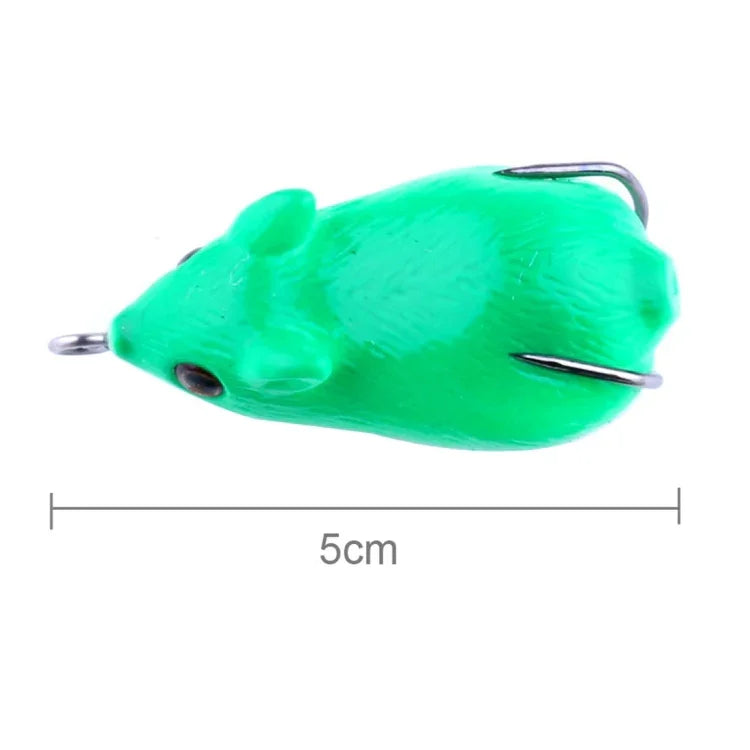 HENGJIA 5cm Leurre de Pêche Souris Bionique, Livraison Couleur Aléatoire, Souris