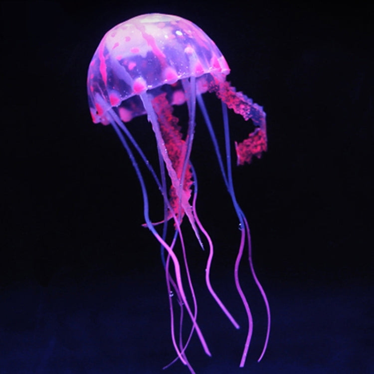 Articles pour aquarium Décoration Silicone Simulation Méduse fluorescente ventouse, Taille : 5*17cm, 5cm