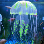 Articles pour aquarium Décoration Silicone Simulation Méduse fluorescente ventouse, Taille : 5*17cm, 5cm