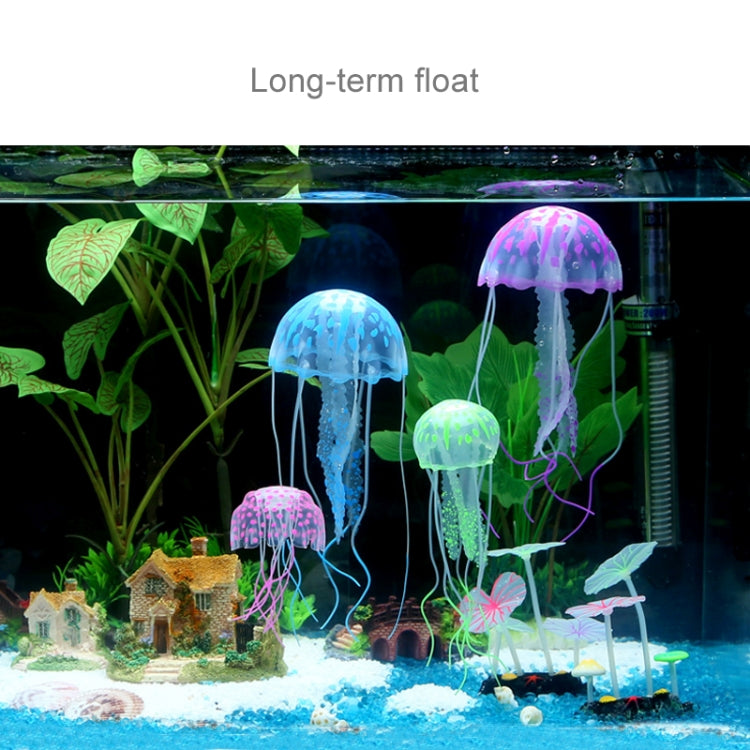 Articles pour aquarium Décoration Silicone Simulation Méduse fluorescente ventouse, Taille : 5*17cm, 5cm