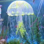 Articles pour aquarium Décoration Silicone Simulation Méduse fluorescente ventouse, Taille : 5*17cm, 5cm