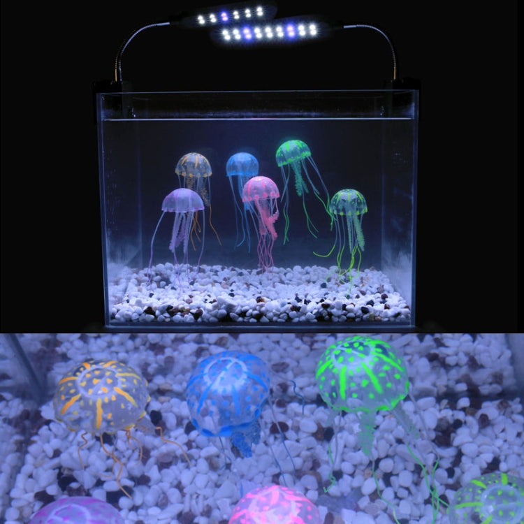 Articles pour aquarium Décoration Silicone Simulation Méduse fluorescente ventouse, Taille : 5*17cm, 5cm