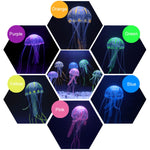 Articles pour aquarium Décoration Silicone Simulation Méduse fluorescente ventouse, Taille : 5*17cm, 5cm