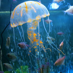 Articles pour aquarium Décoration Silicone Simulation Ventouse Fluorescente Méduse, Taille : 8*20cm, 8cm