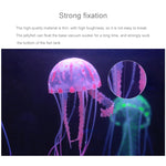 Articles pour aquarium Décoration Silicone Simulation Ventouse Fluorescente Méduse, Taille : 8*20cm, 8cm