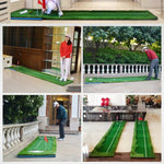 Tapis de putting double couleur PGM Golf, entraîneur de putter, taille : 75x300cm, taille : 75x300cm