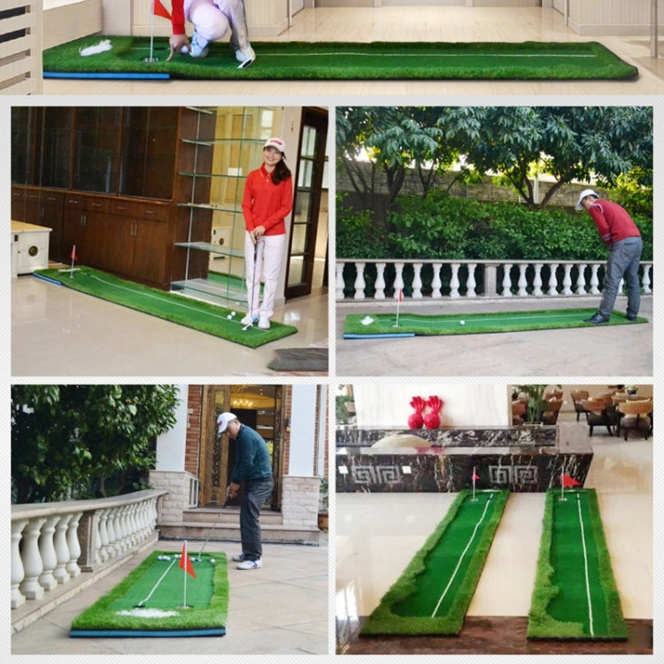 Tapis de putting double couleur PGM Golf, entraîneur de putter, taille : 75x300cm, taille : 75x300cm