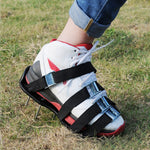 Chaussures à pointes pour déchiqueter l'herbe, outils de jardin pour pelouse, avec 8 boucles métalliques (noir), avec 8 boucles métalliques (vert)