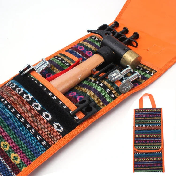 Sac à marteaux pour tente de style ethnique randonnée camping, étui de rangement portable pour piquets de tente