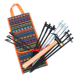 Sac à marteaux pour tente de style ethnique randonnée camping, étui de rangement portable pour piquets de tente