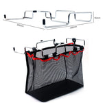 Support de rangement pliable en maille pour pique-nique et camping, avec support en métal pour ustensiles de cuisine, Support pour ustensiles de cuisine