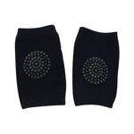 Une paire de protège-genoux et coudières antidérapants pour bébé enfant en bas âge, 12*9CM (Noir)