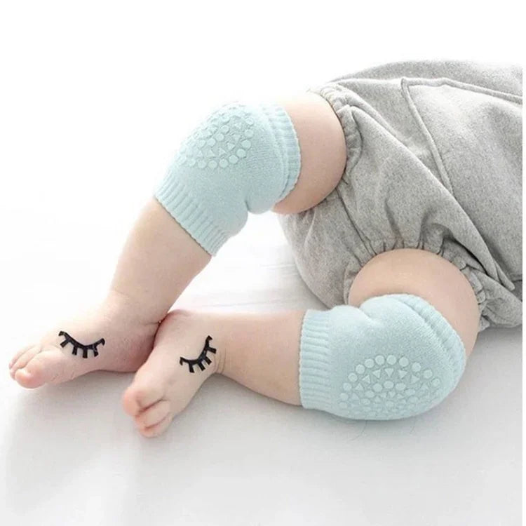 Une paire de protège-genoux et coudières antidérapants pour bébé enfant en bas âge, 12*9CM (Noir)