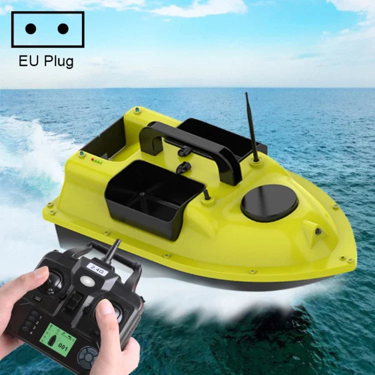 Bateau amorceur de pêche extérieur D18B GPS à deux moteurs avec 3 conteneurs d'appâts, prise US, D18B GPS (prise EU), D18B GPS (prise US)