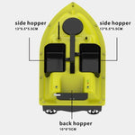 Bateau amorceur de pêche extérieur D18B GPS à deux moteurs avec 3 conteneurs d'appâts, prise US, D18B GPS (prise EU), D18B GPS (prise US)