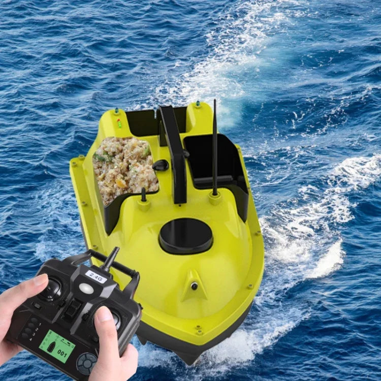 Bateau amorceur de pêche extérieur D18B GPS à deux moteurs avec 3 conteneurs d'appâts, prise US, D18B GPS (prise EU), D18B GPS (prise US)