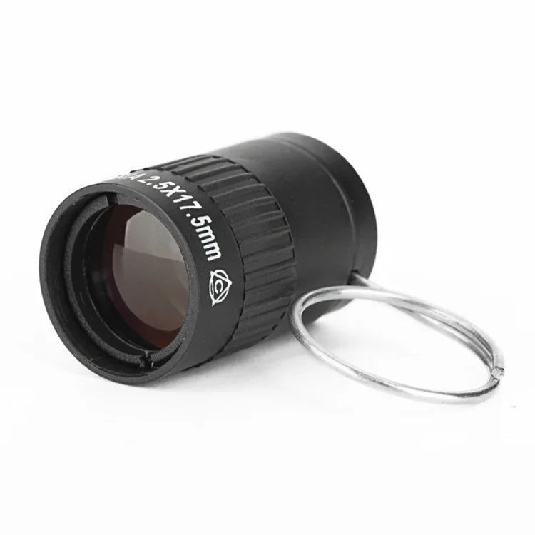 Mini télescope de poche 2,5x17,5mm avec boucle pour doigt, 2,5x17,5 Noir, 2,5x17,5 Or