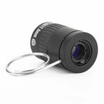 Mini télescope de poche 2,5x17,5mm avec boucle pour doigt, 2,5x17,5 Noir, 2,5x17,5 Or