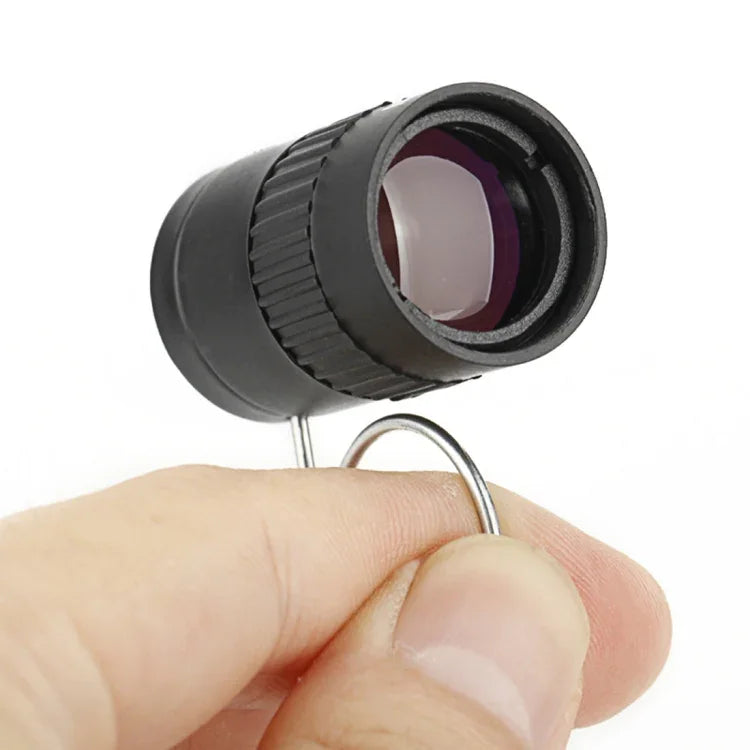 Mini télescope de poche 2,5x17,5mm avec boucle pour doigt, 2,5x17,5 Noir, 2,5x17,5 Or