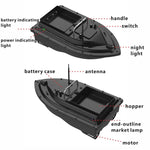Bateau amorceur intelligent D16 RC 2 kg de chargement 500 m, D16