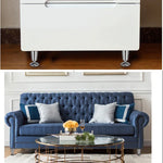 Pied d'armoire réglable épaissi en acier inoxydable, type coupelle, 100mm, 100mm