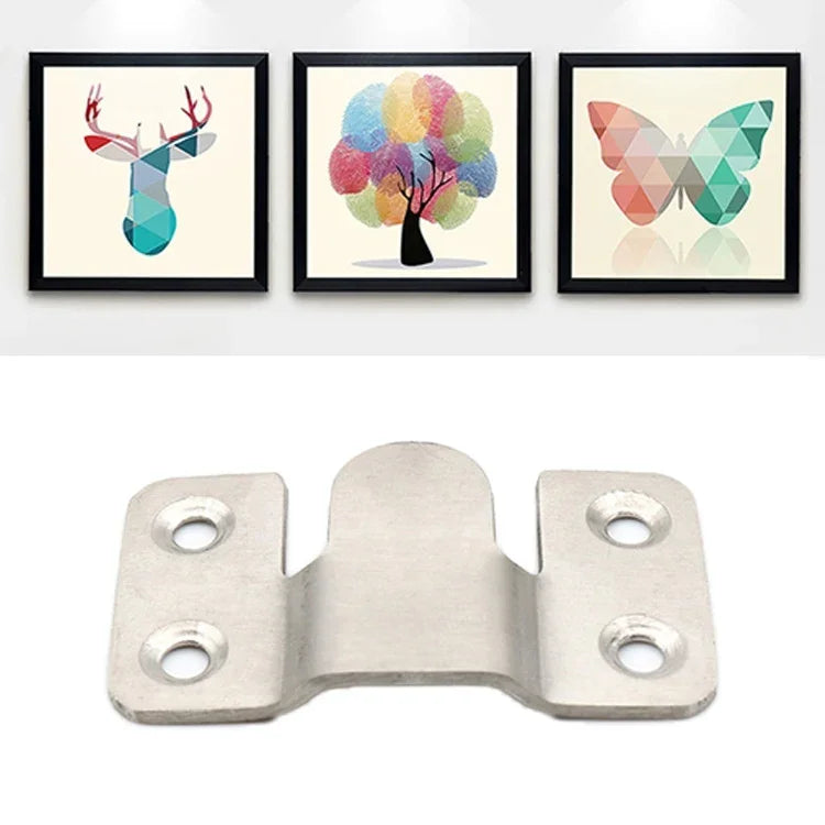 20 PCS Stainless Steel Picture Frame Hanging Code Mirror Fastener, Size: L, L 20 PCS