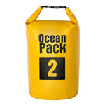 Sac sec étanche extérieur Sac baril en PVC, Capacité : 2L, Capacité : 2L (Vert), Capacité : 2L (Jaune), Capacité : 2L (Bleu foncé), Capacité : 2L (Orange)