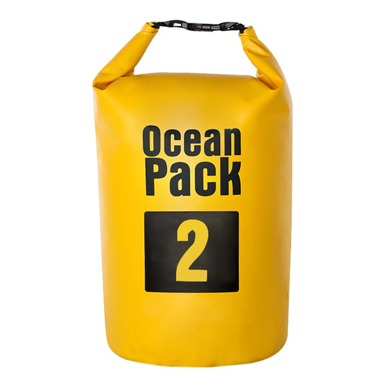 Sac sec étanche extérieur Sac baril en PVC, Capacité : 2L, Capacité : 2L (Vert), Capacité : 2L (Jaune), Capacité : 2L (Bleu foncé), Capacité : 2L (Orange)