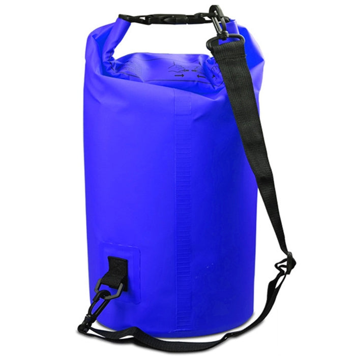 Outdoor Waterproof Single Shoulder Bag Dry Sack PVC Barrel Bag, Capacity: 5L, Capacity: 5L (Dark Blue), Capacity: 5L (Orange), Capacity: 5L (Pink), Capacity: 5L (Green), Capacity: 5L (Sky Blue), Capacity: 5L (Yellow), Capacity: 5L (Black)