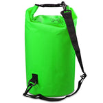 Outdoor Waterproof Single Shoulder Bag Dry Sack PVC Barrel Bag, Capacity: 15L, Capacity: 15L (Orange), Capacity: 15L (Pink), Capacity: 15L (Green), Capacity: 15L (Sky Blue), Capacity: 15L (Yellow), Capacity: 15L (Black), Capacity: 15L (Dark Blue)
