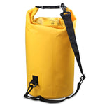 Outdoor Waterproof Single Shoulder Bag Dry Sack PVC Barrel Bag, Capacity: 15L, Capacity: 15L (Orange), Capacity: 15L (Pink), Capacity: 15L (Green), Capacity: 15L (Sky Blue), Capacity: 15L (Yellow), Capacity: 15L (Black), Capacity: 15L (Dark Blue)
